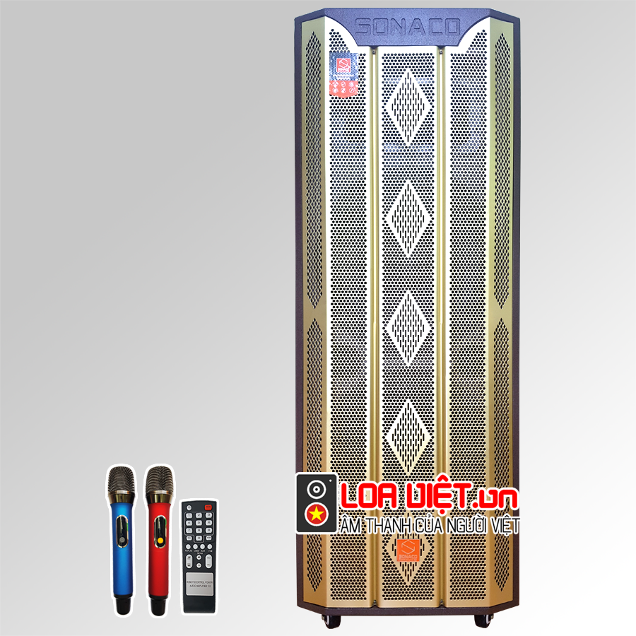 Loa kéo di động Sonaco SA-215A - 2 Bass 40cm - Chống hú